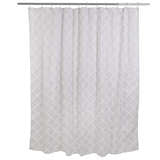 LINDEN SHOWER CURTAIN JACQUARD GRY/WHT 70